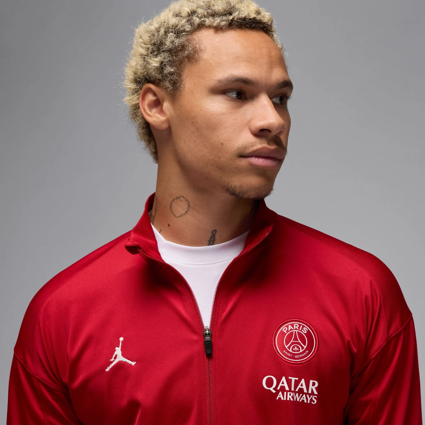 Nike Paris Saint-Germain x Jordan Strike Trainingspak Full-Zip 2024-2025 Rood Blauw Wit