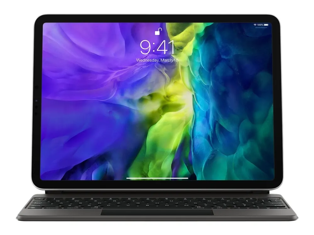[OUTLET] - Apple Magic Keyboard - Tastatur og folio-kasse - med trackpad - bagbelyst - Apple Smart connector - QWERTY - Internationalt engelsk - for Apple 10.9-inch iPad Air (4th gen, 5th gen), 11-inch iPad Air (M2), 11-inch iPad Pro (1st gen, 2nd g
