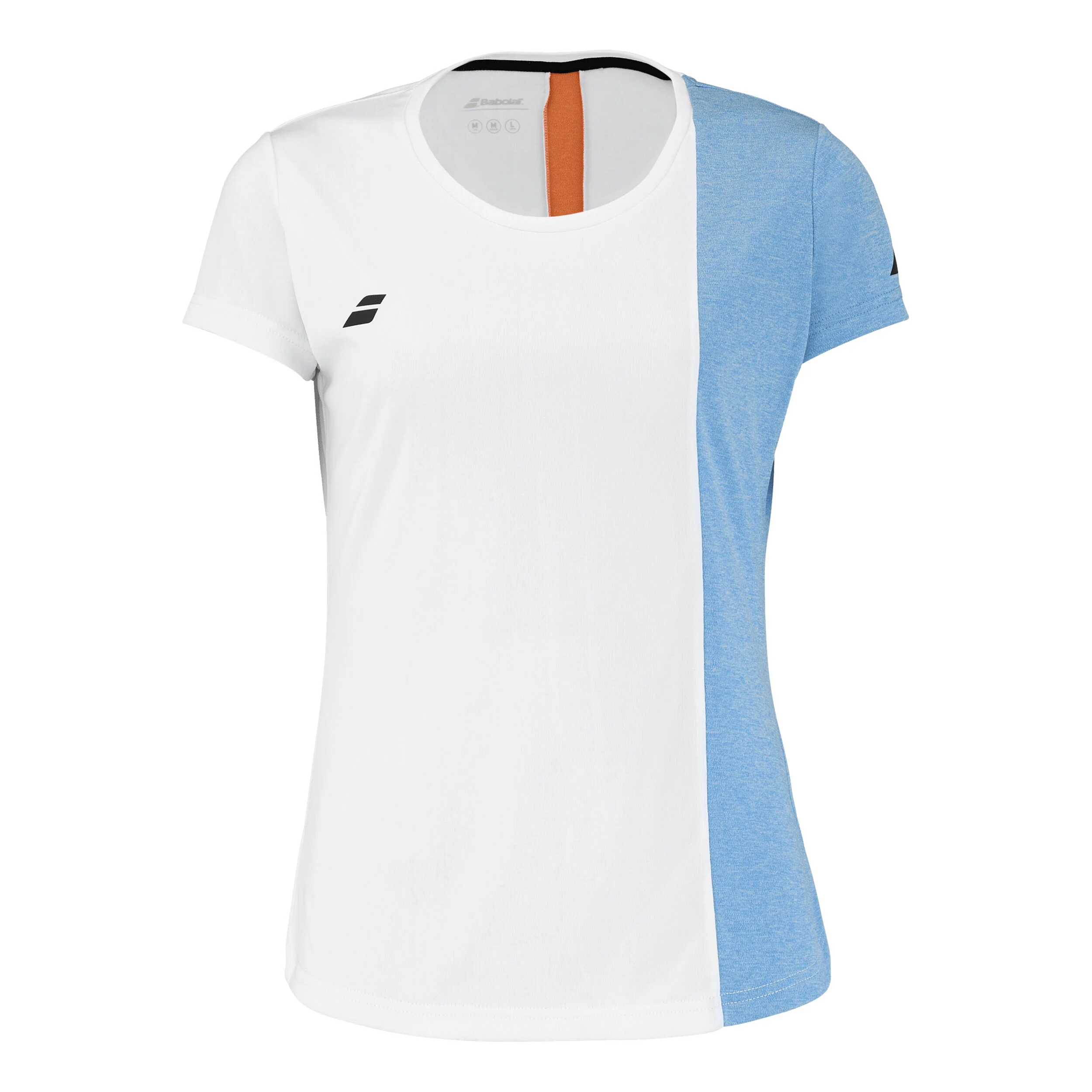 Babolat Play T-shirt Femmes - Blanc , Bleu Clair