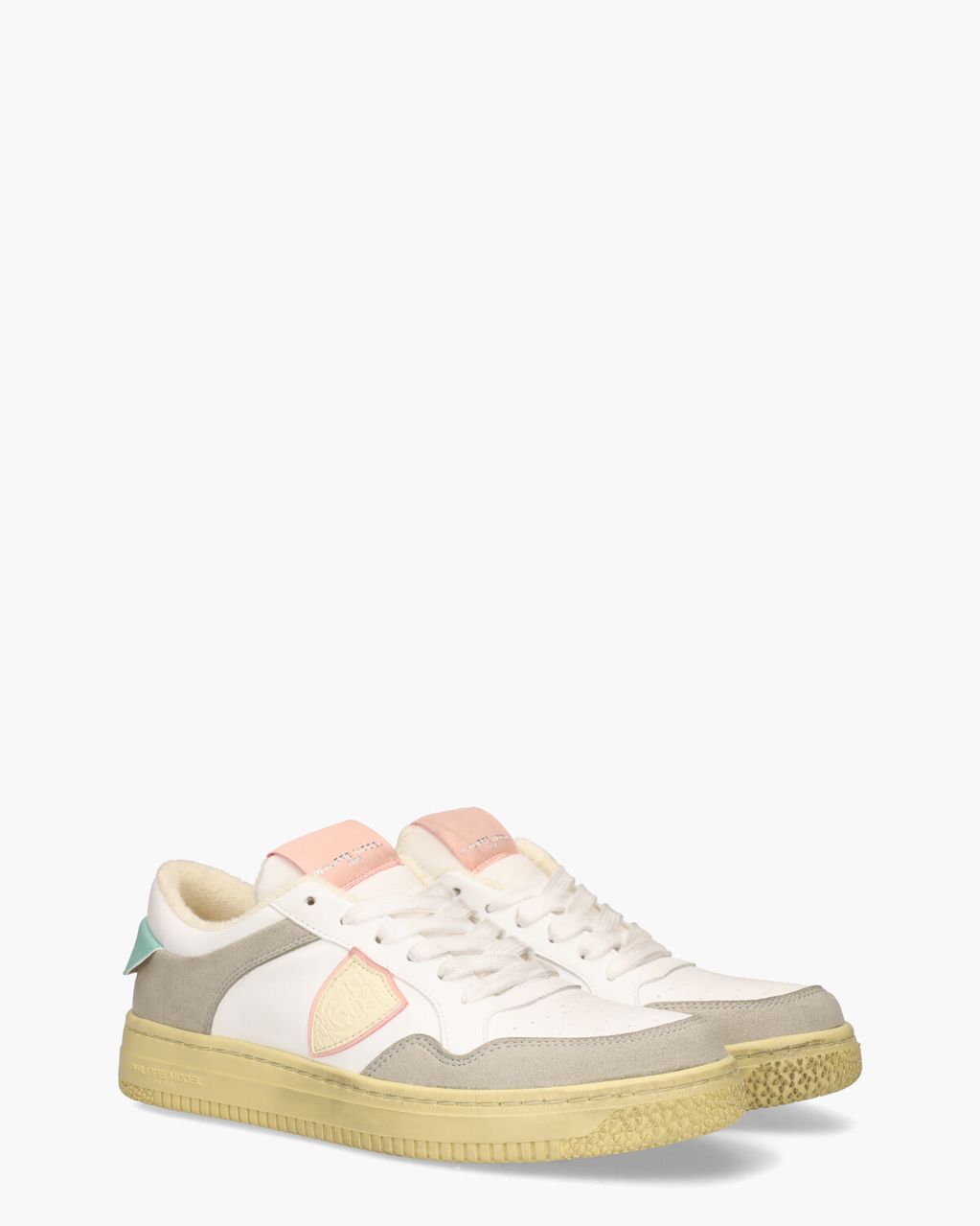 Philippe Model Lyon Recycle Mixage Wit/Multicolor Damessneakers