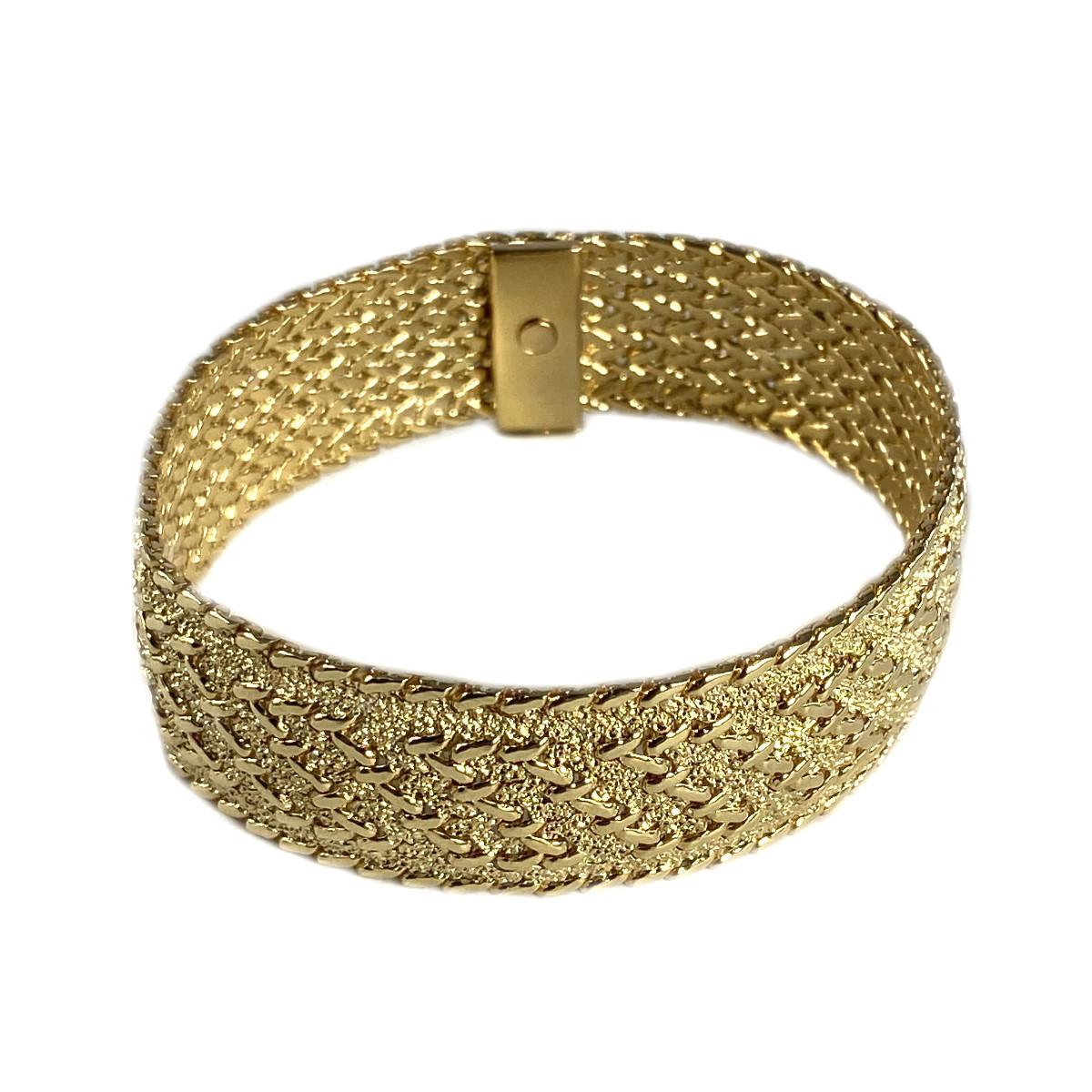 Bracelet d'occasion or 750 jaune maille polonaire 19 cm