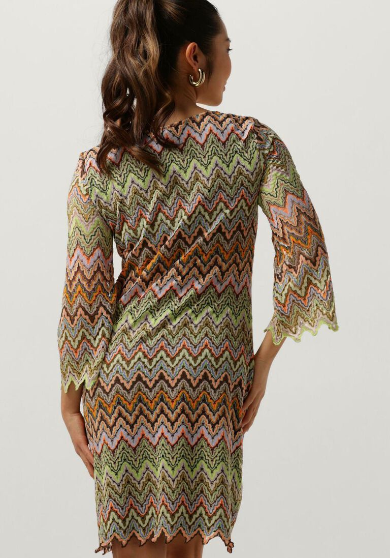 ANA ALCAZAR groene ana alcazar mini jurk tunic dress without fringes