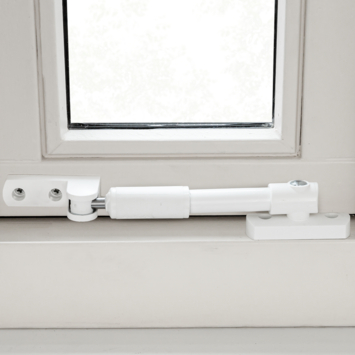 AXA telescopische raamuitzetter wit 20 cm buitendraaiend