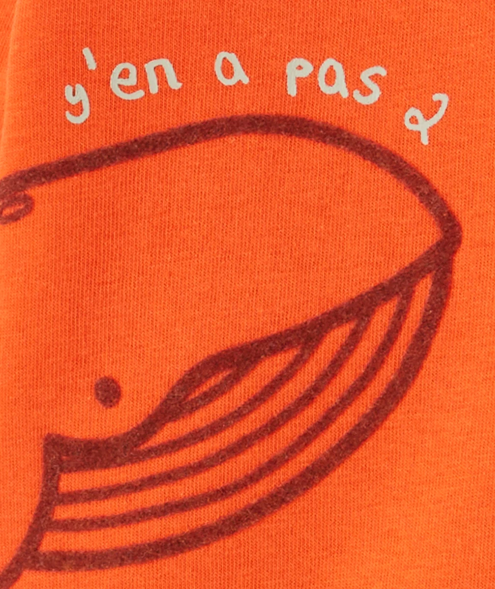 SWEAT BÉBÉ GARÇON EN FIBRES RECYCLÉES ROUGE AVEC ANIMAUX
