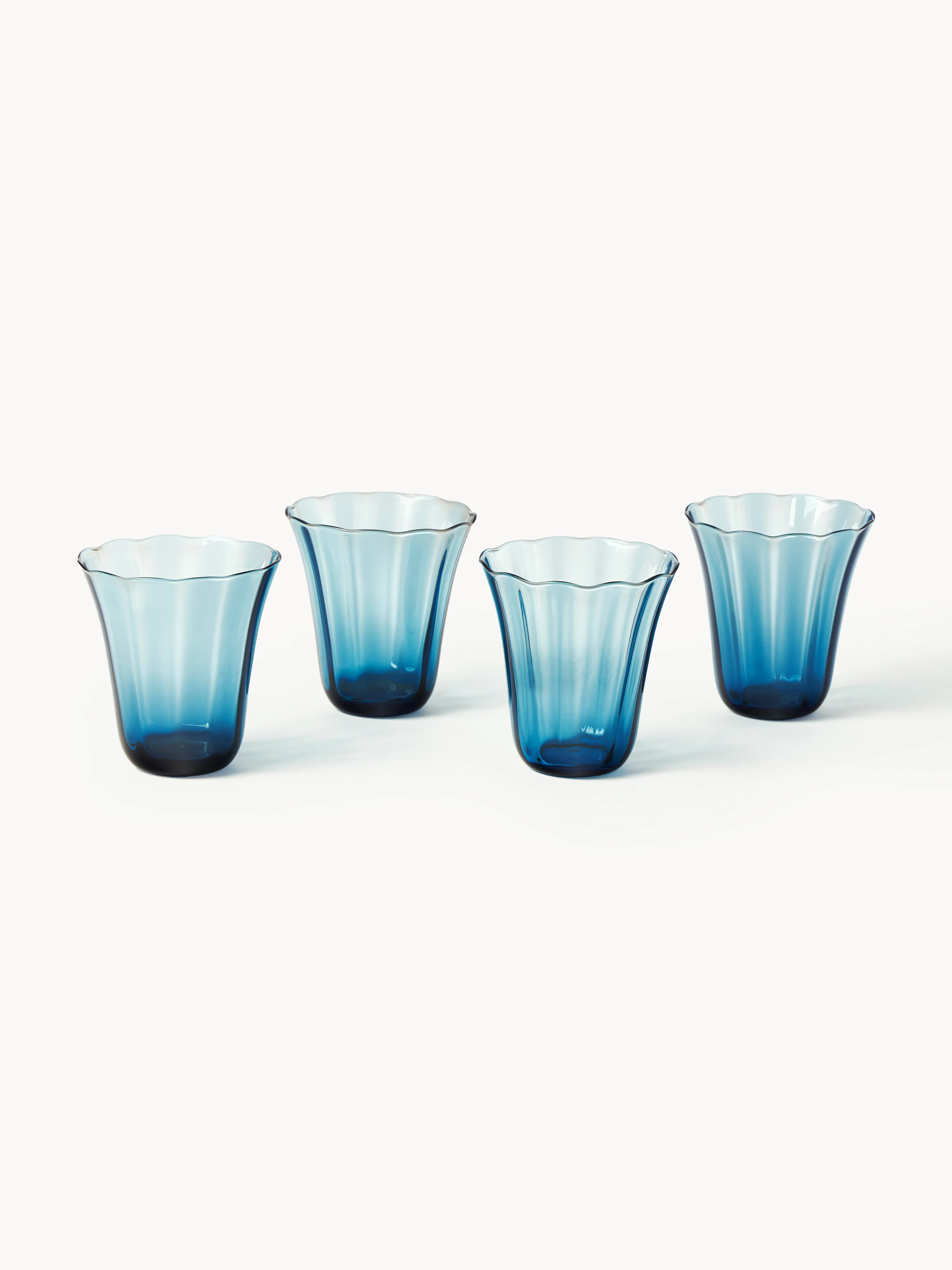 Mondgeblazen tumblers Tulya, 4-delig