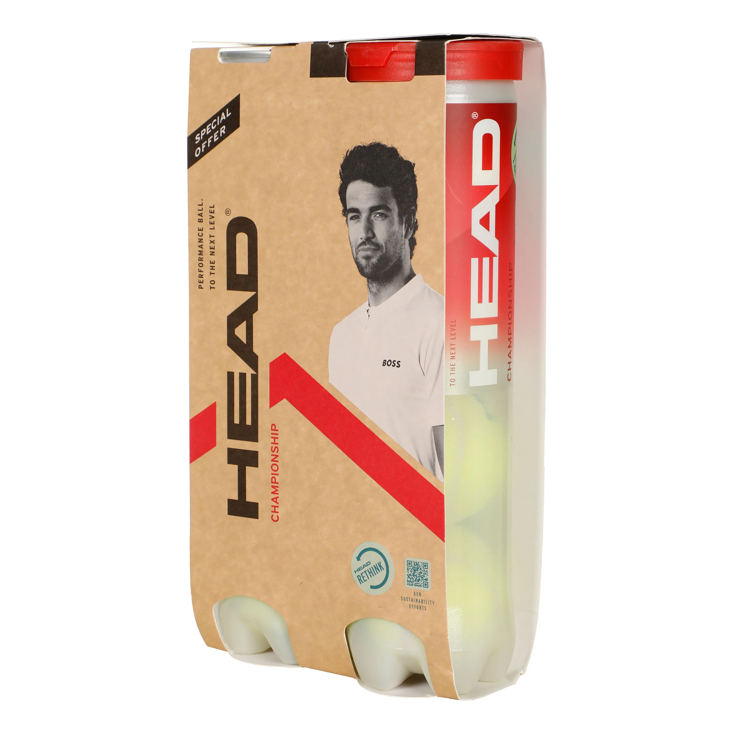 HEAD Championship Bi Pack 2 Tubes De 4
