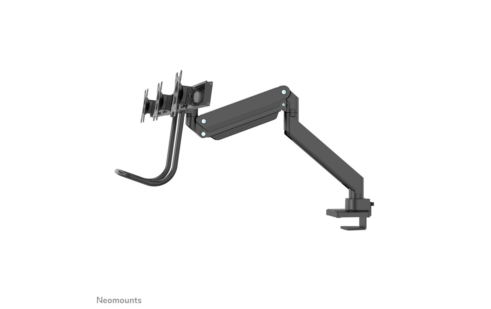 Tischhalterung NM-D775DX3 bis 18 kg – Schwarz<br>Neig-, Schwenk- und Drehbare Halterung für drei Flachbildschirme bis 27