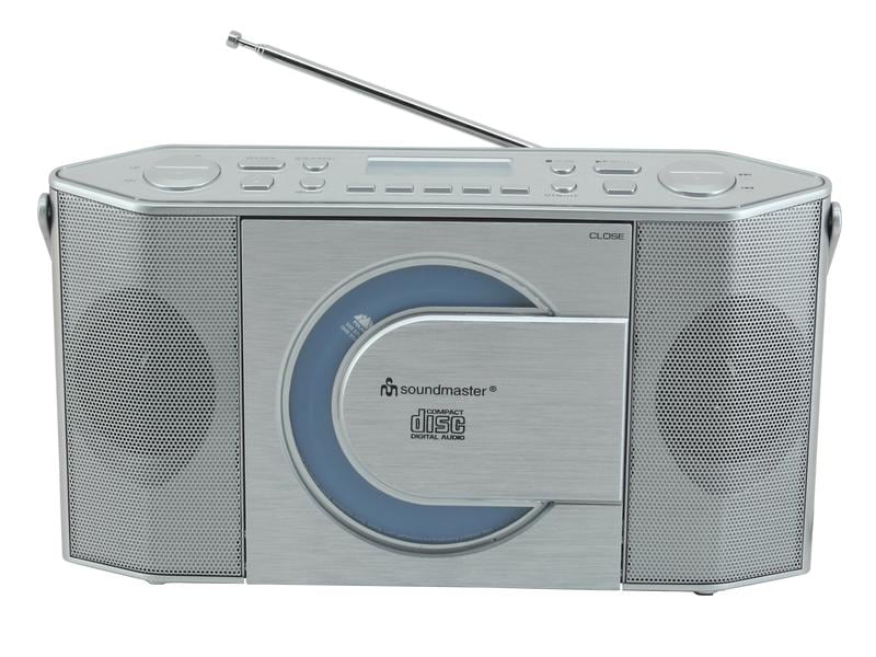 soundmaster DAB  Radio RCD1770SI Silber DAB /UKW Digitalradio mit CD/MP3-Player