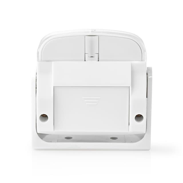 Nedis Motion Detektor Alarm | Batteri | 3x AAA/LR03 | 80 dB | Detektorområde: 1.10 m | Detektorvinkel: 10 ° | Loft / Væg | Hvid