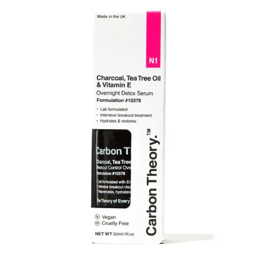 Charcoal, Tea Tree Oil & Vitamin E Overnight Detox Serum