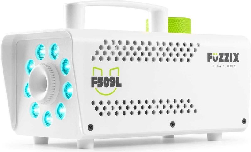 Rookmachine met ingebouwd lichteffect - Fuzzix F509L - 500 Watt rookmachine met draadloze afstandsbediening - wit