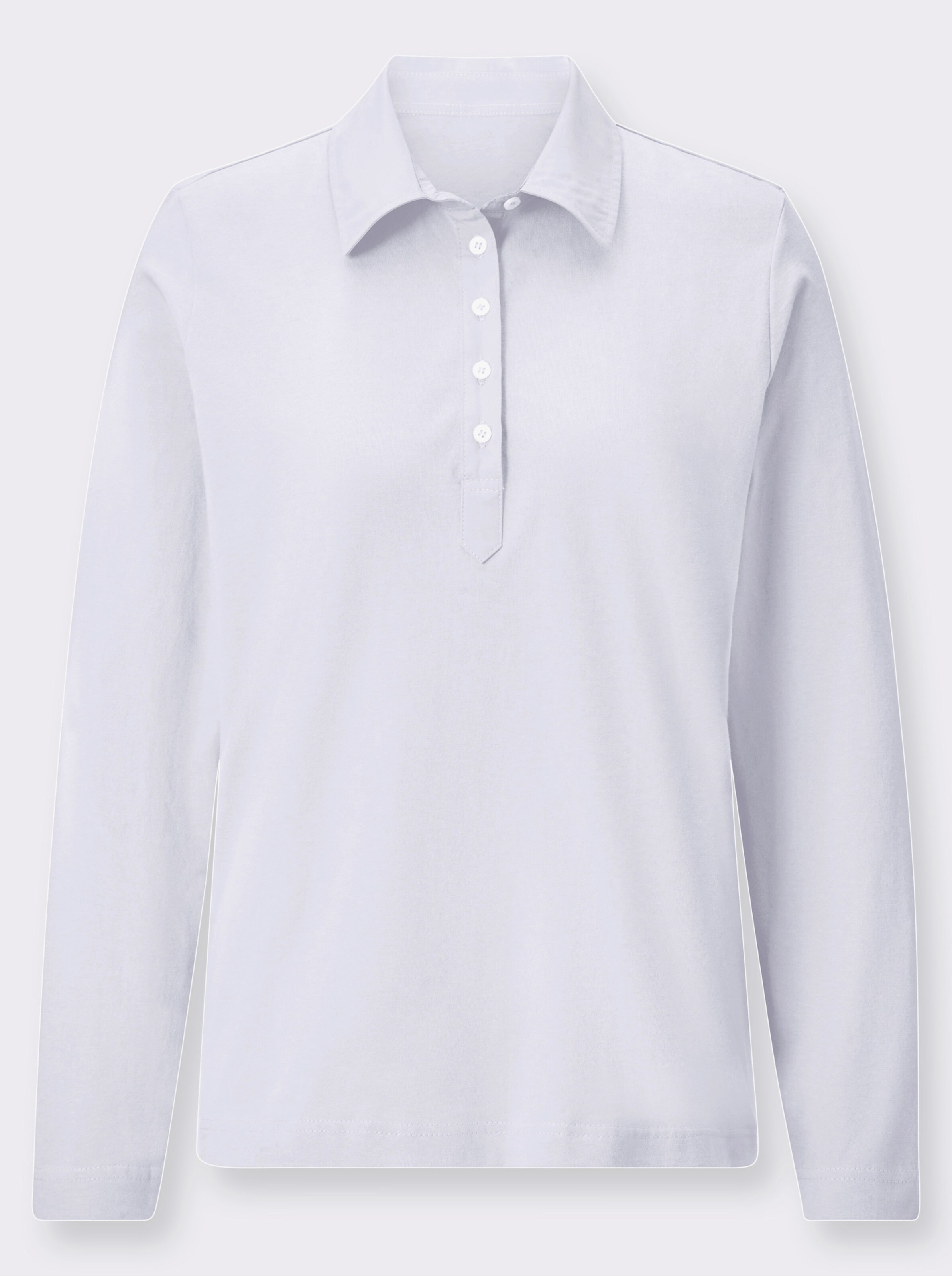 Langarm-Poloshirt