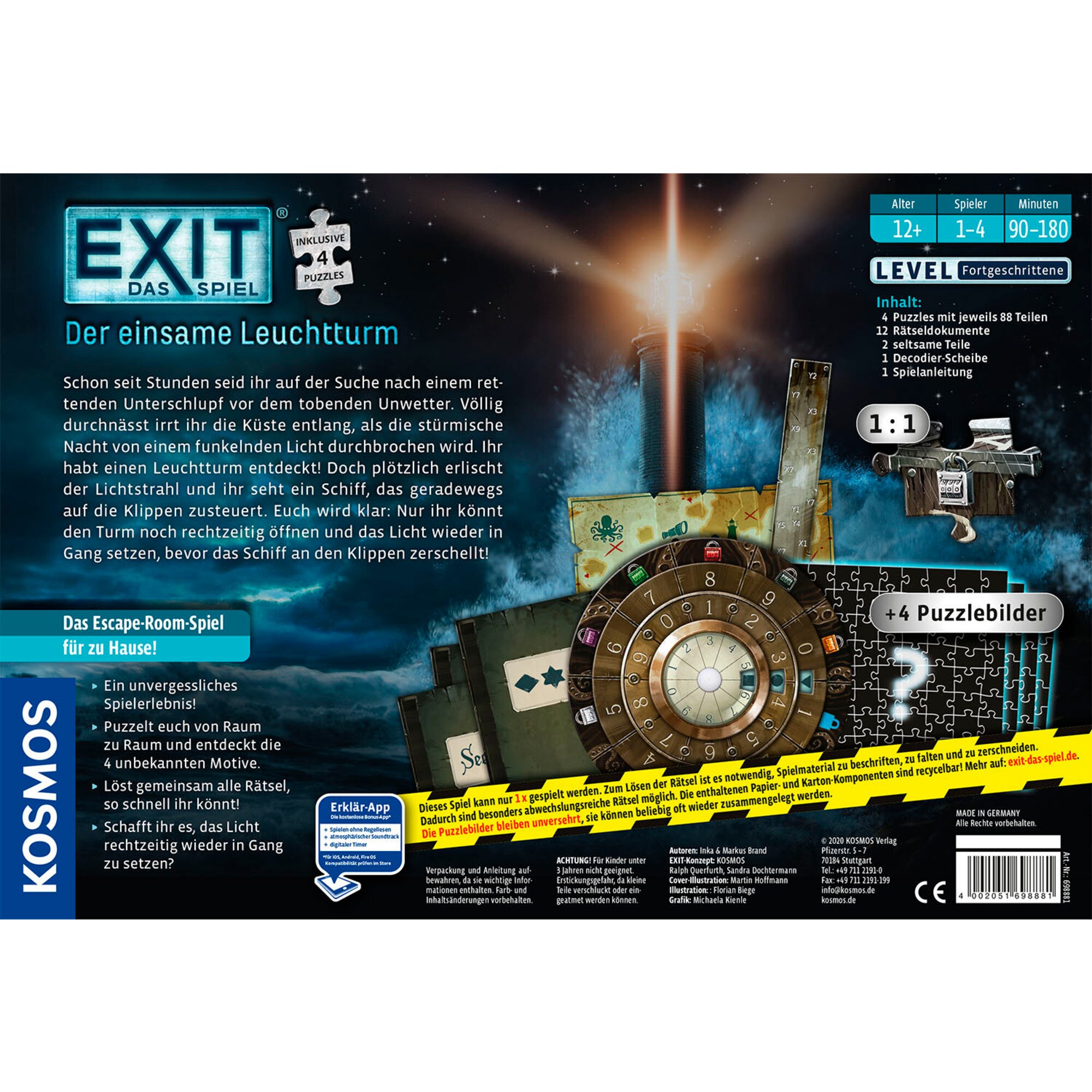 Kosmos Partyspiel EXIT - Das Spiel + Puzzle - Der einsame Leuchtturm