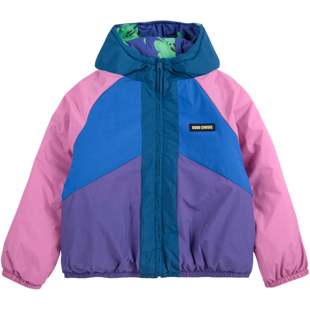 Køb Bobo Choses Purple Lucky Clover All Over Vendbar Anorak