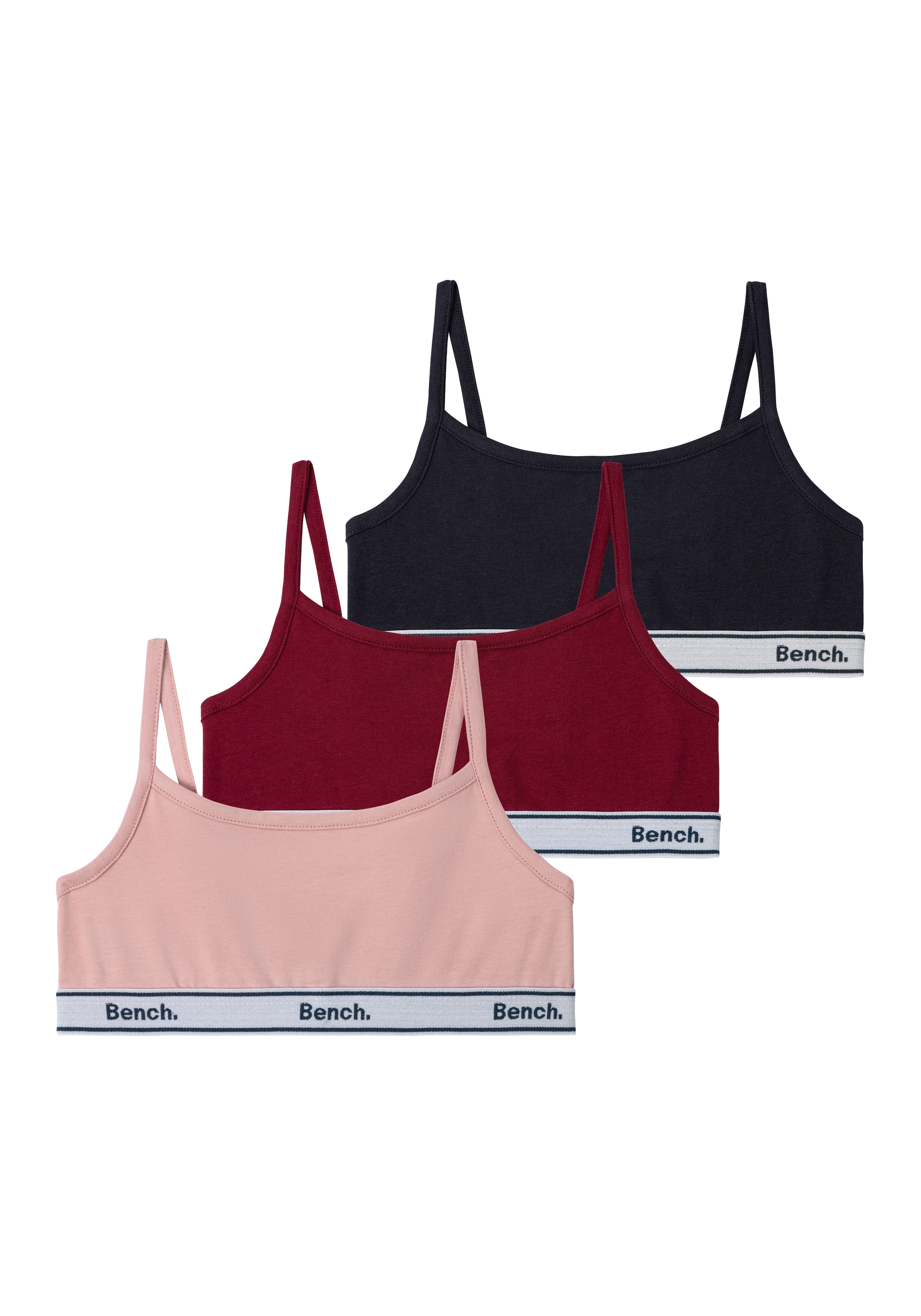 Bench. Bustier, 3 Stk. mit verstellbaren Trägern