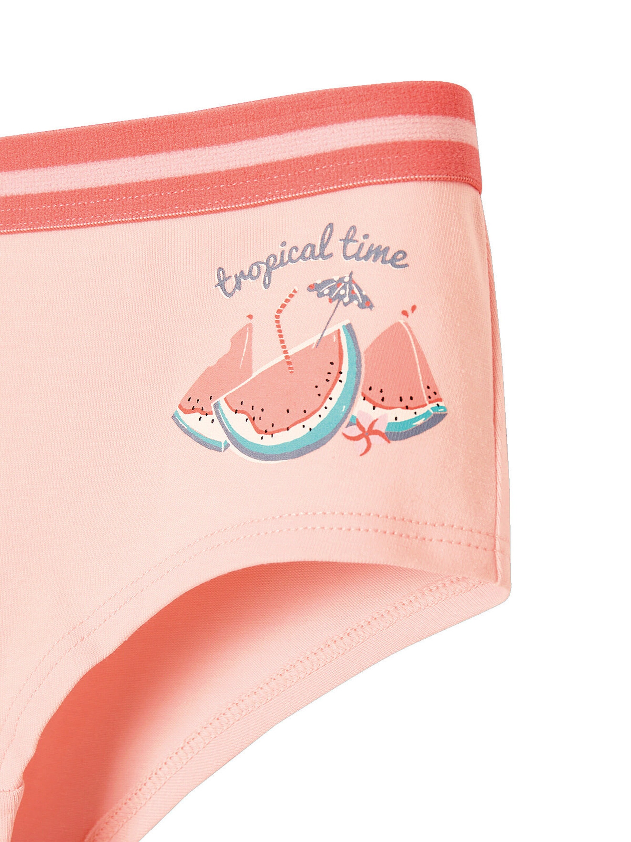 Vertbaudet 5er-Pack Mädchen Shortys pfirsich