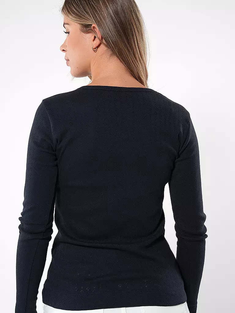PENN&INK Langarmshirt dunkelblau