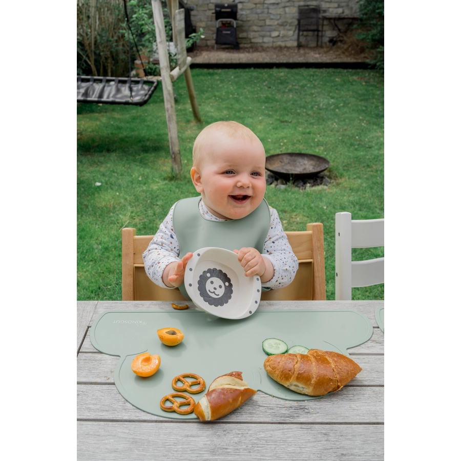 KINDSGUT Lätzchen aus Silikon, pistazie
