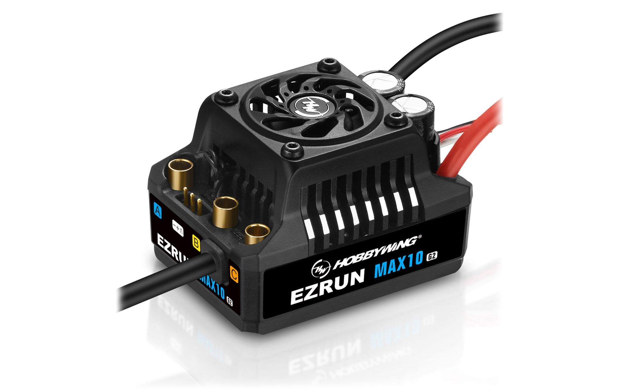 Brushless Regler Ezrun MAX10 G2 80A, 2-3SESC für RC Fahrzeuge mit Brushless Sensored oder Sensorless Motoren