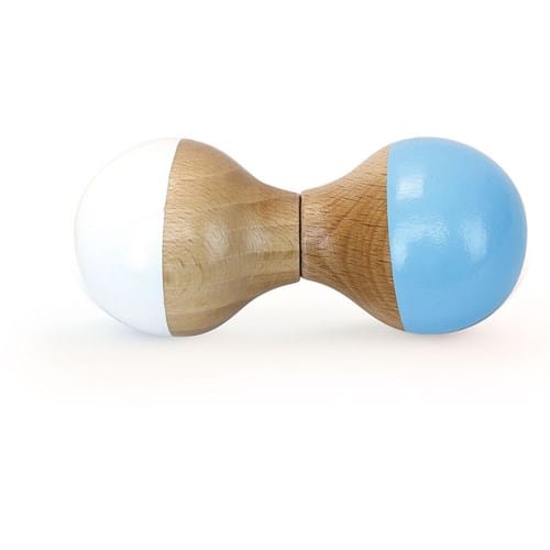 Hochet du jura blanc et bleu