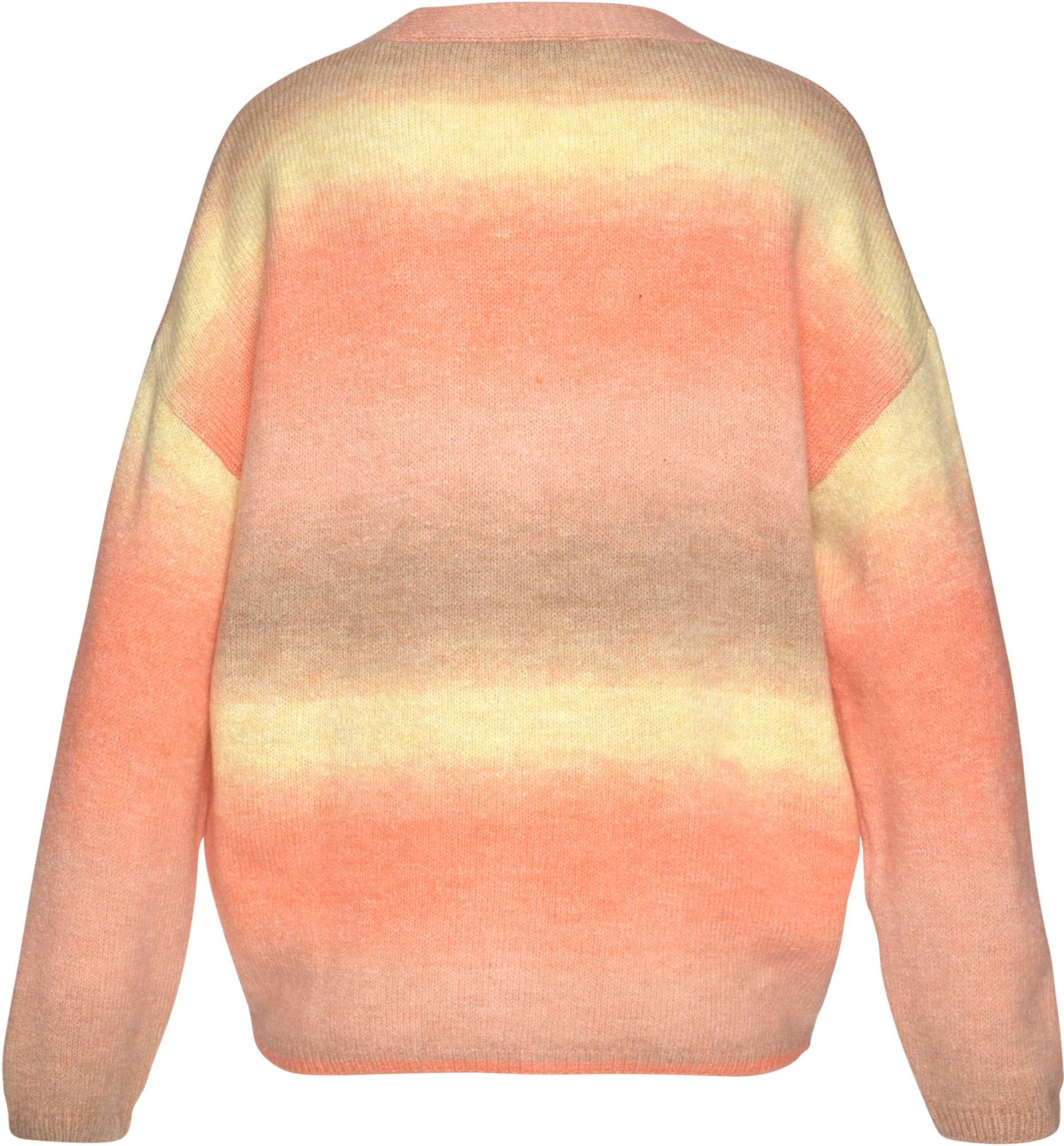 LASCANA Strickjacke in apricot-gelb-braun