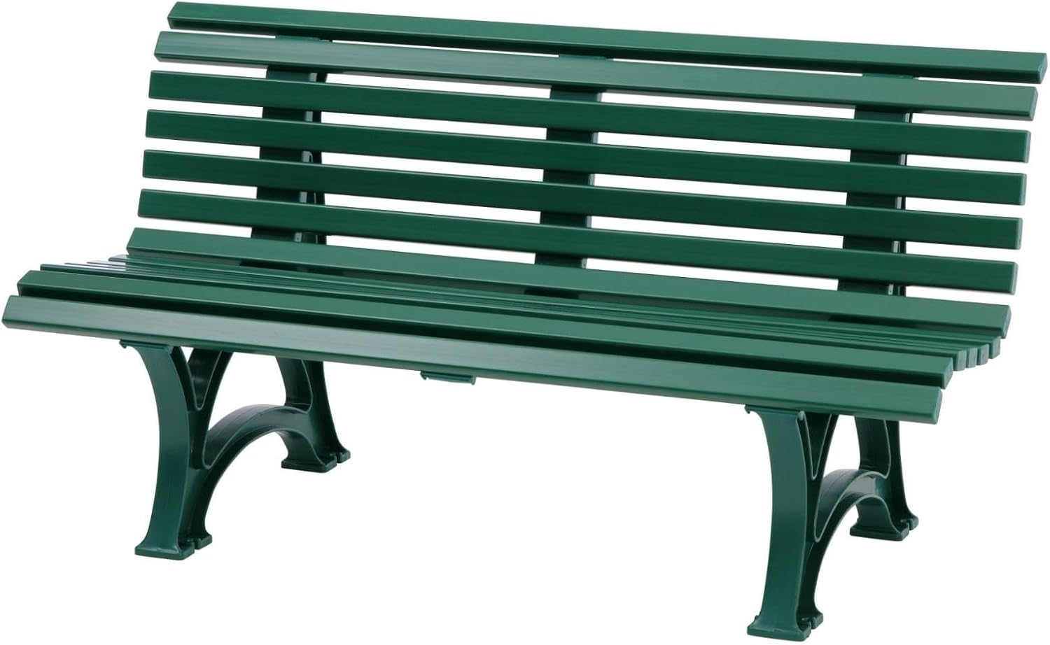 PROREGAL Gartenbank Jamaika | 3-Sitzer | Grün | HxBxT 80x150x64cm | Witterungs- & UV-beständiger Kunststoff | Parkbank Sitzbank Außenbereich Garten Balkon Terrasse