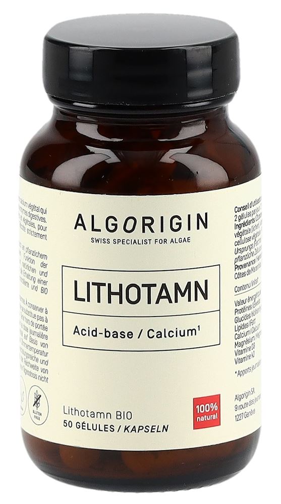 ALGORIGIN Lithotamne<br>50 Stück, Glasflasche, Kapsel, Bio