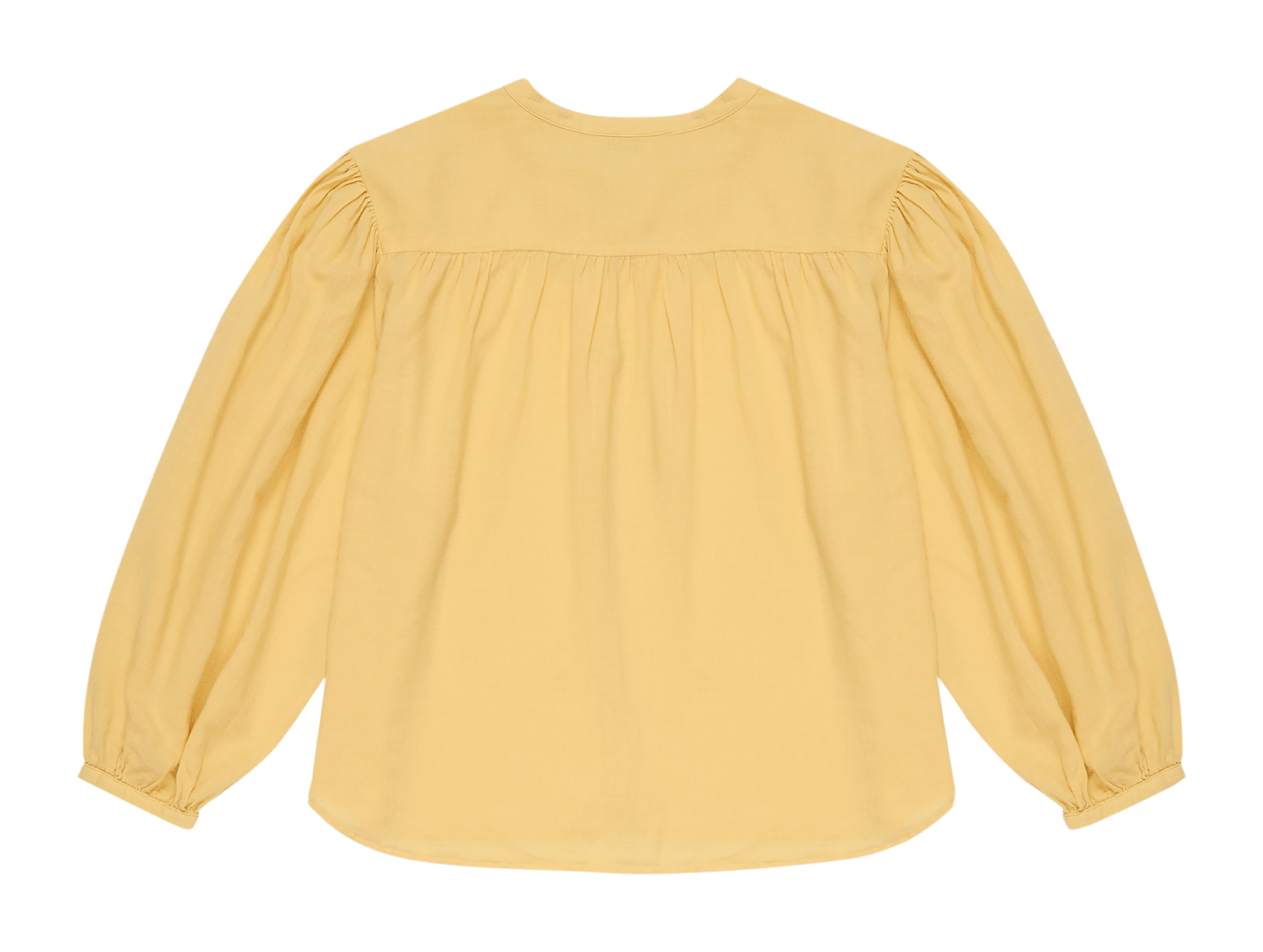 OLIVIA - Top col tunisien en coton | Jaune