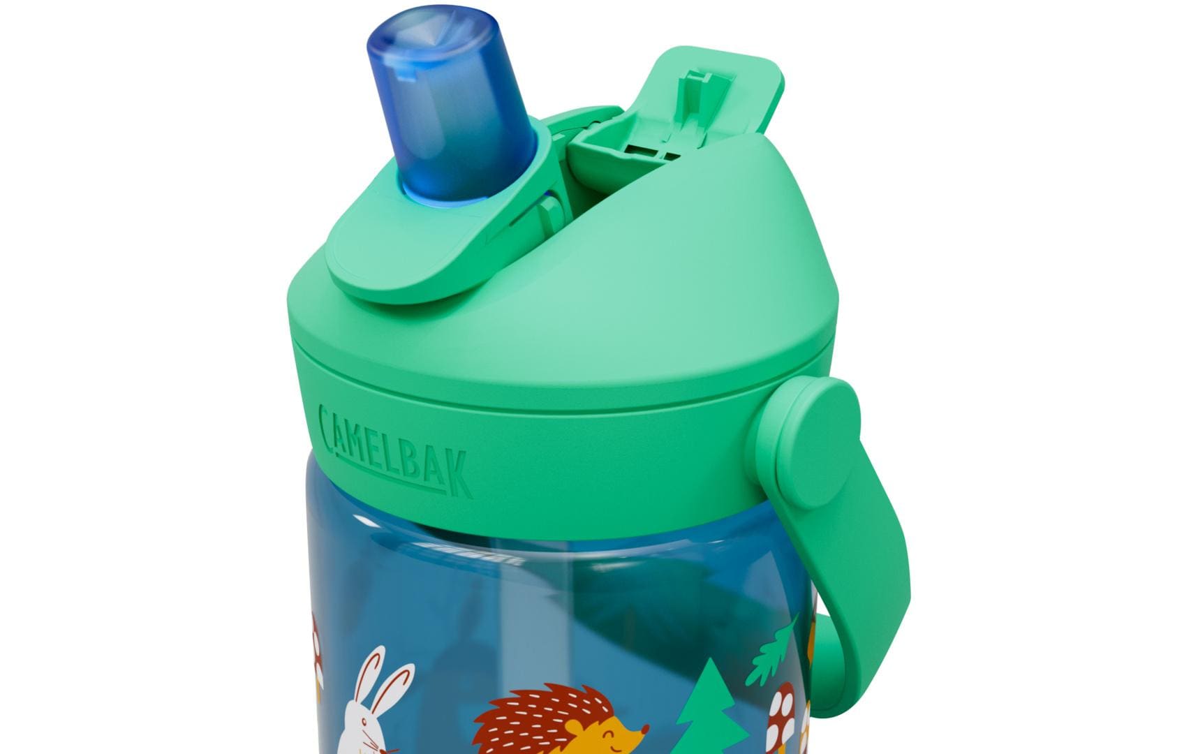 Trinkflasche Thrive Flip Straw Kids friendly forest 400 mlFlasche aus Tritan für Kinder