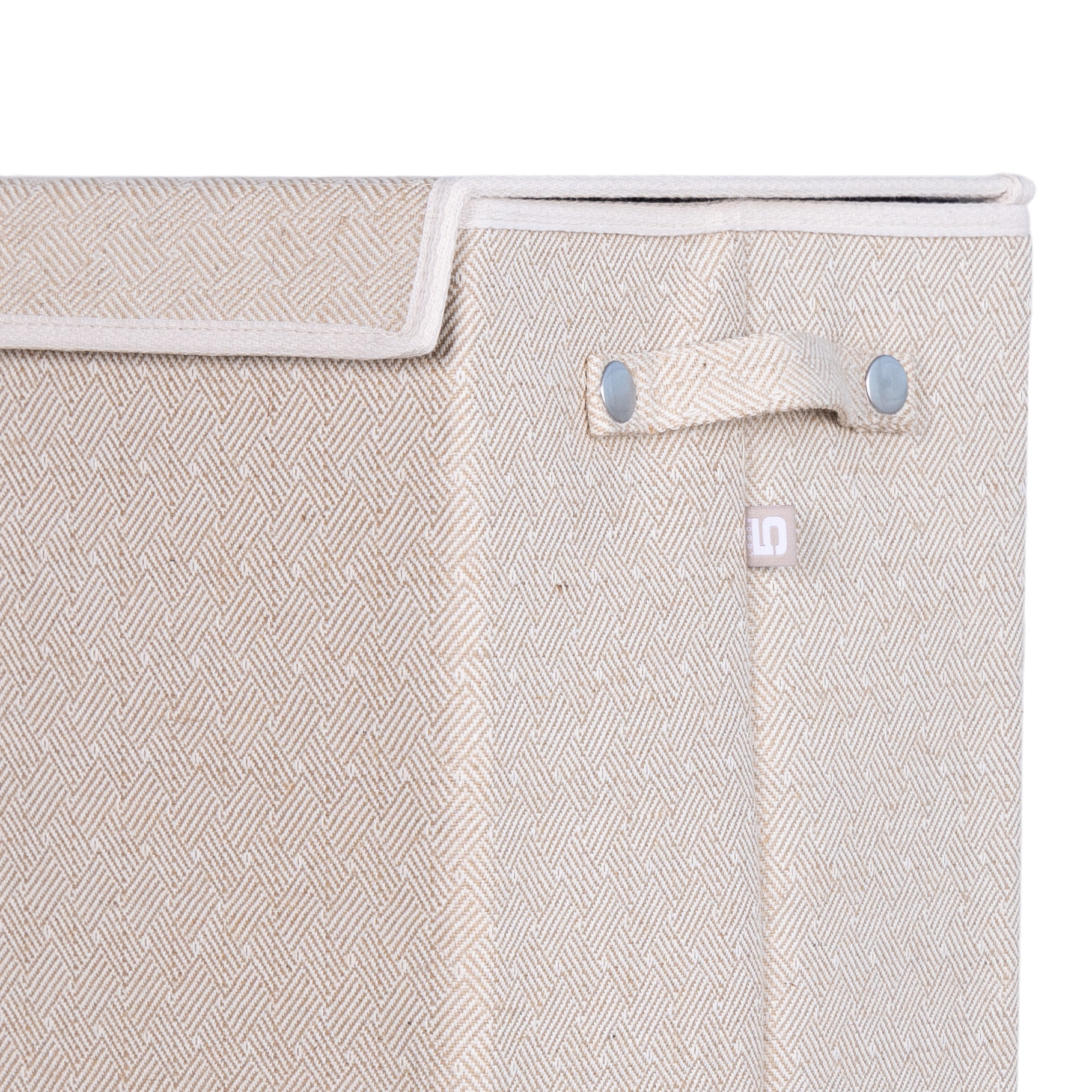 Wasmand rechthoek beige square 40x30 cm