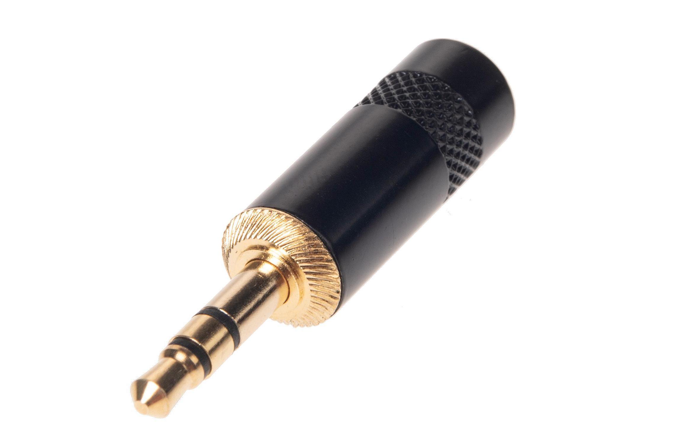 Stecker BC3001BK-M 3.5 mm Stereo Klinkenstecker schwarzHochwertiger und robuster Bemero XLR-Stecker