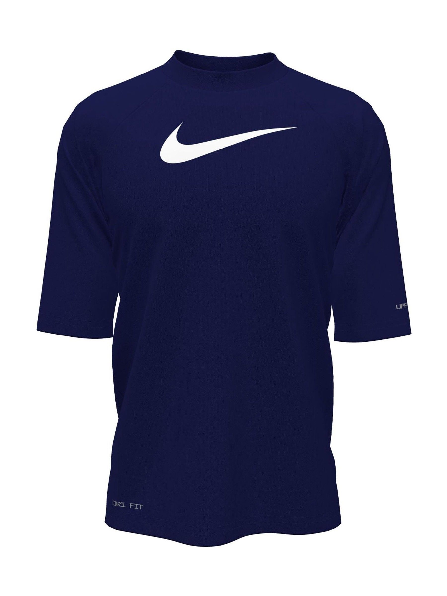 Marineblauw - Nike Hydroguard zonbeschermend surfshirt met korte mouwen