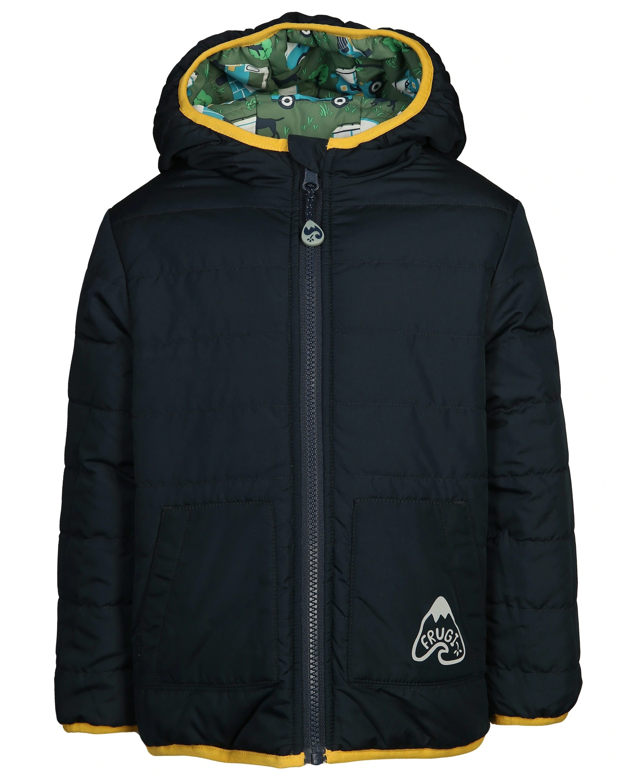 Steppjacke TOASTY - OFF ROAD zum Wenden in khaki/navy