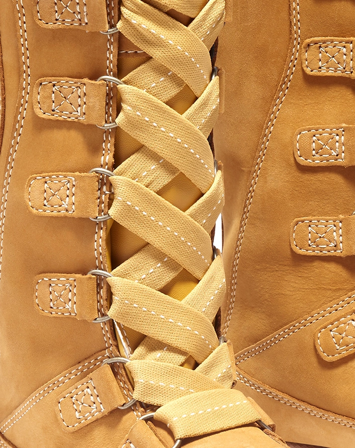 Leder-Stiefel 8 IN LACE UP WP gefüttert in wheat