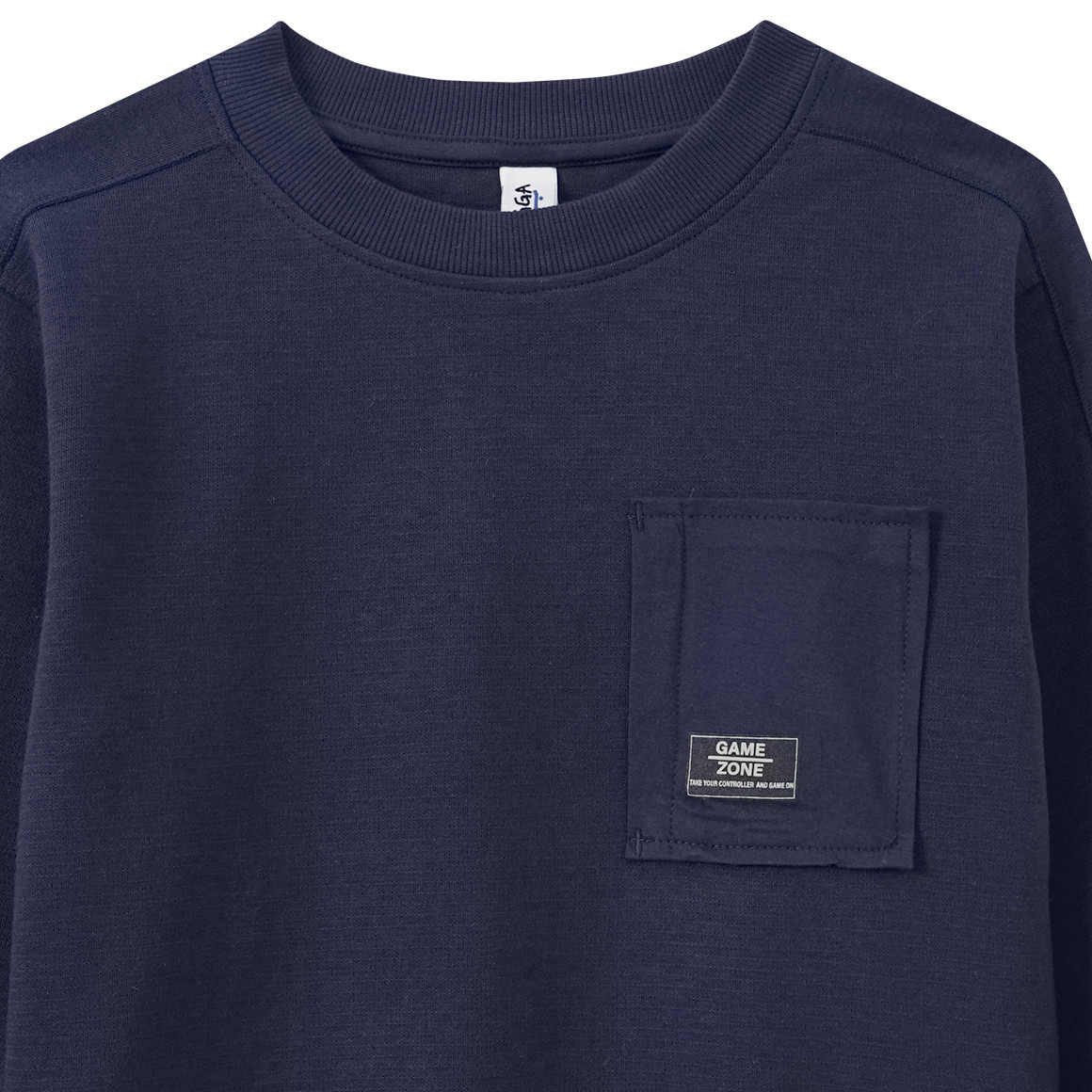 Yigga Jungen Sweatshirt mit Rundhalsausschnitt dunkelblau
