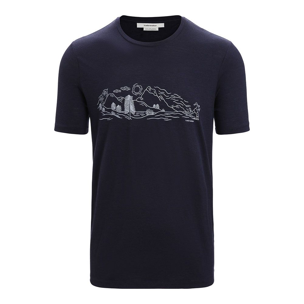 Icebreaker TECH LITE II - Tee-shirt Homme midnight navy