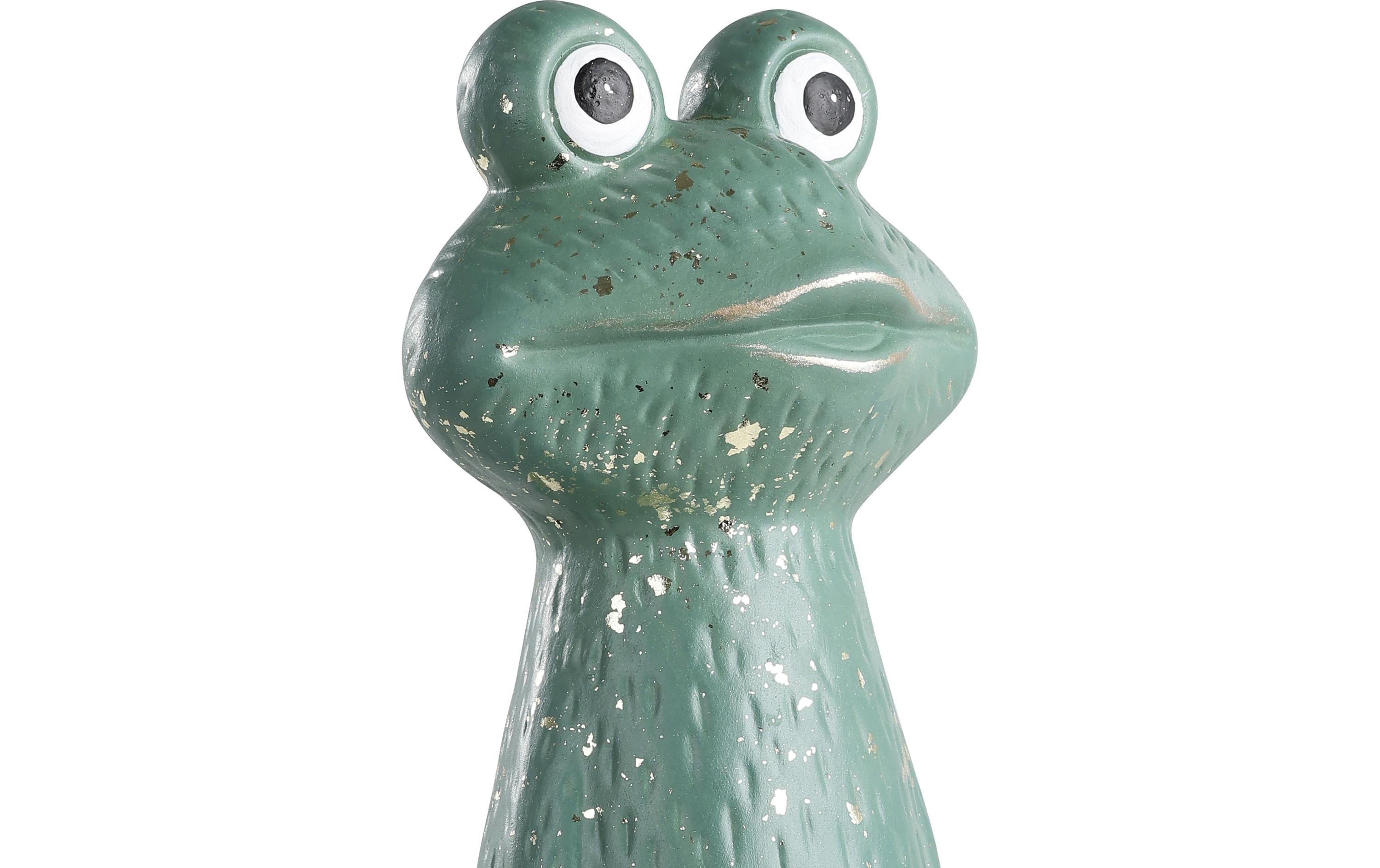 Dekofigur Frosch Saidane 27.5 cm, SalbeigrünFroschfigur