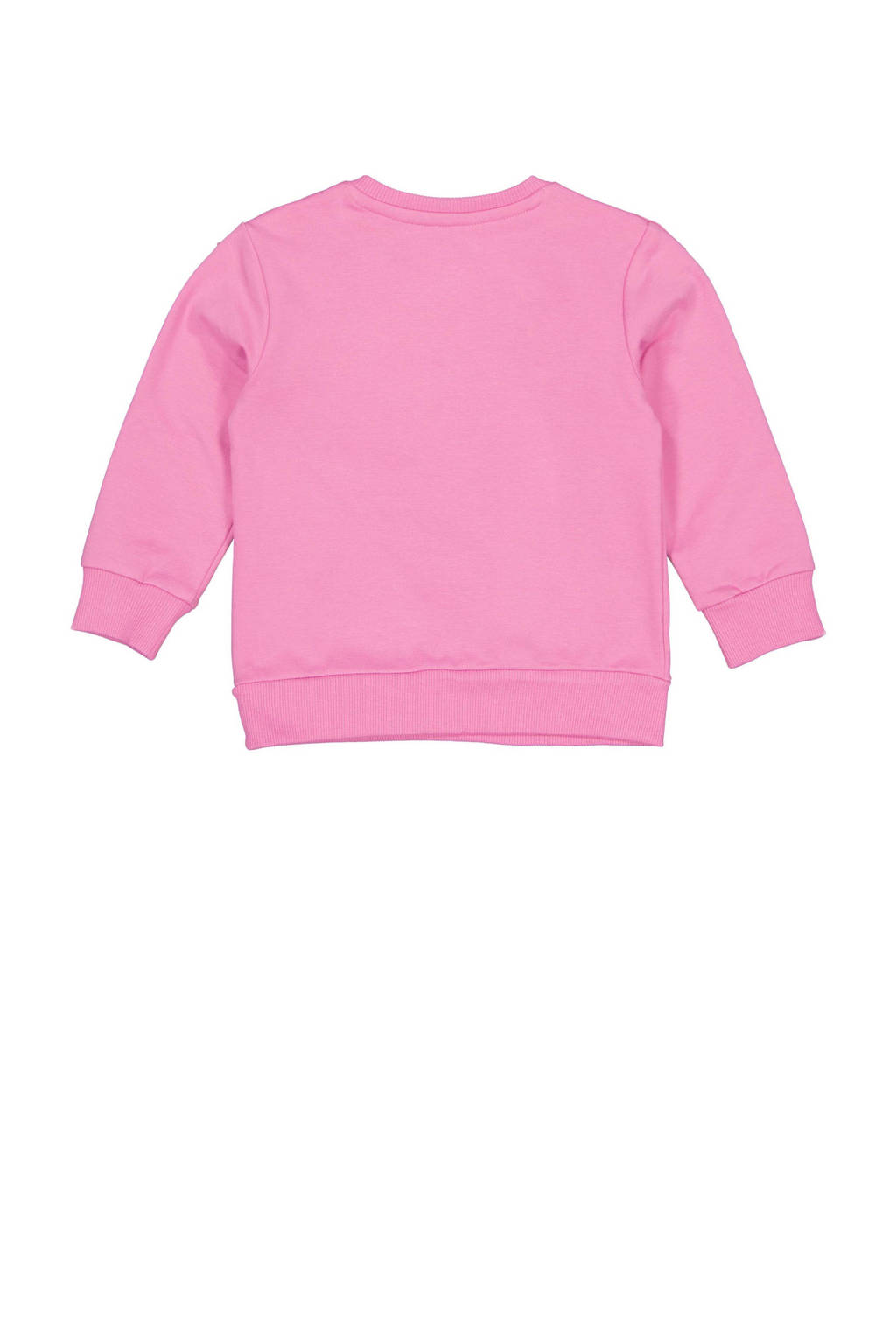Quapi sweater MANDY met printopdruk en ruches lichtroze
