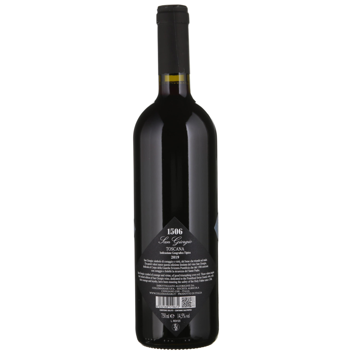 Rosso Toscana IGT San Giorgio Päpstliche Schweizer Garde 1506 -75cl