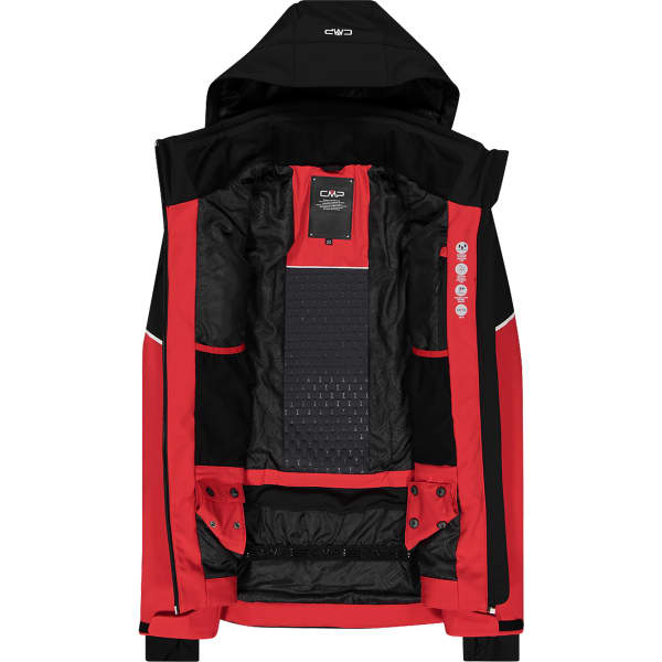 Veste de ski CMP MAN SOFTSHELL JACKET ZIP HOOD FERRARI NERO