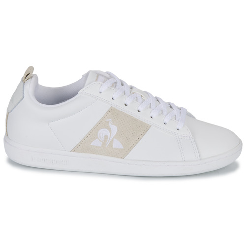 Le Coq Sportif - COURTCLASSIC W PREMIUM - Blanc / Beige