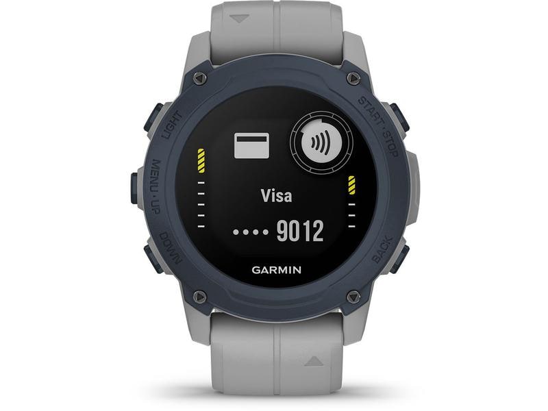 GARMIN Sportuhr Descent G1 Hellgrau/Grau GPS Fitness Smartwatch