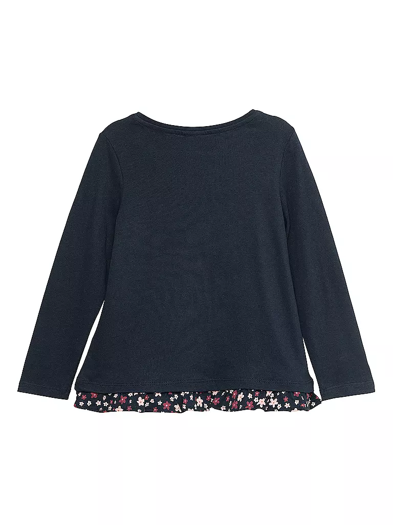 S.OLIVER Mädchen Langarmshirt  dunkelblau