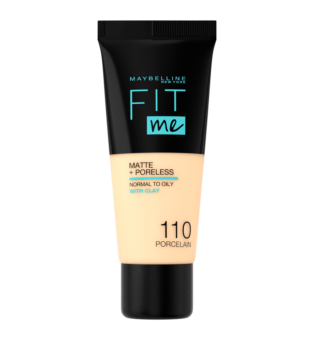 Maybelline New York Fit Me matte & poreless foundation 110 porcelain (1 stuk)