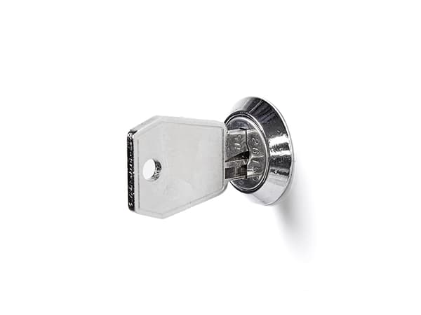 Garderobeskab 1x400 mm Skråt tag 4 rum i højden Antracit dør Cylinderlås