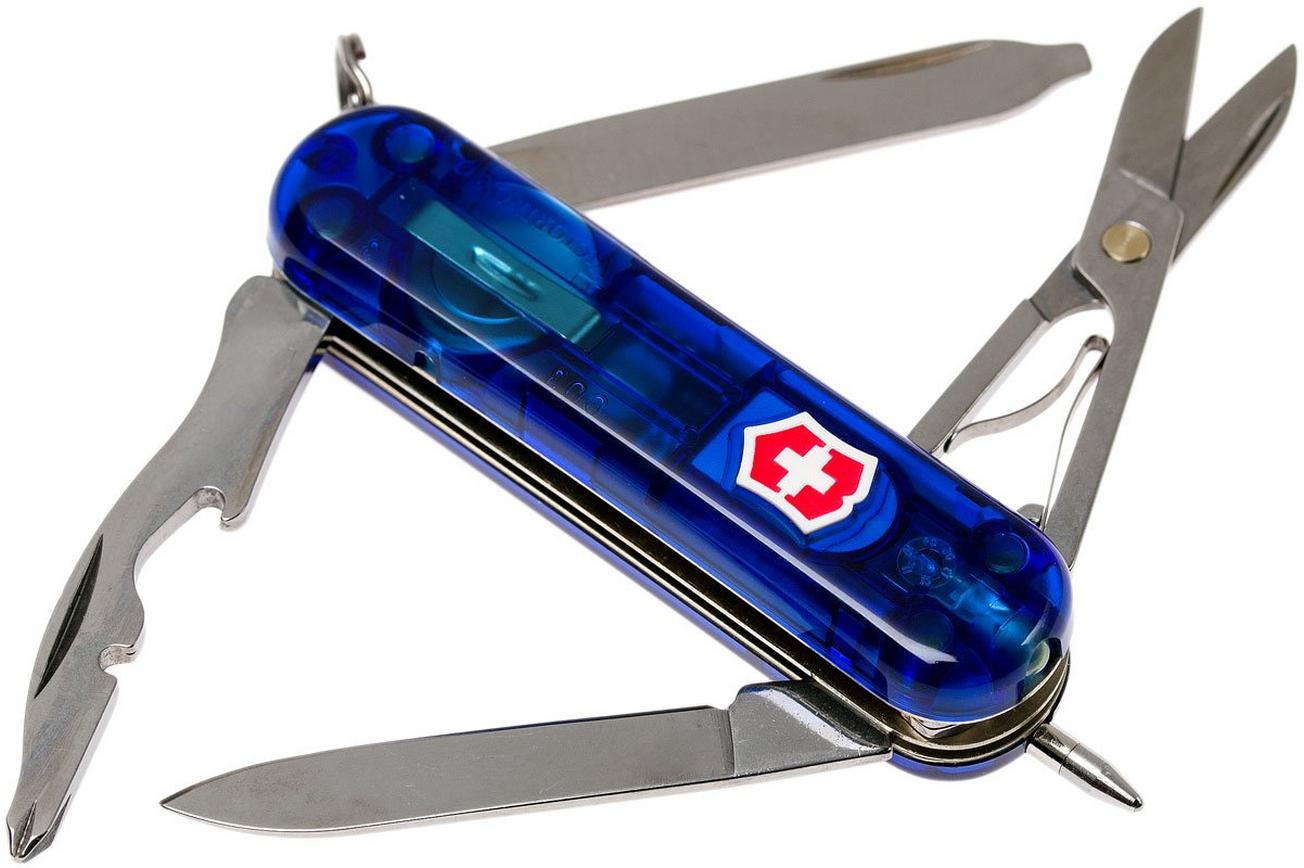 Victorinox Midnite Manager transparant blauw 0.6366.T2 Zwitsers zakmes