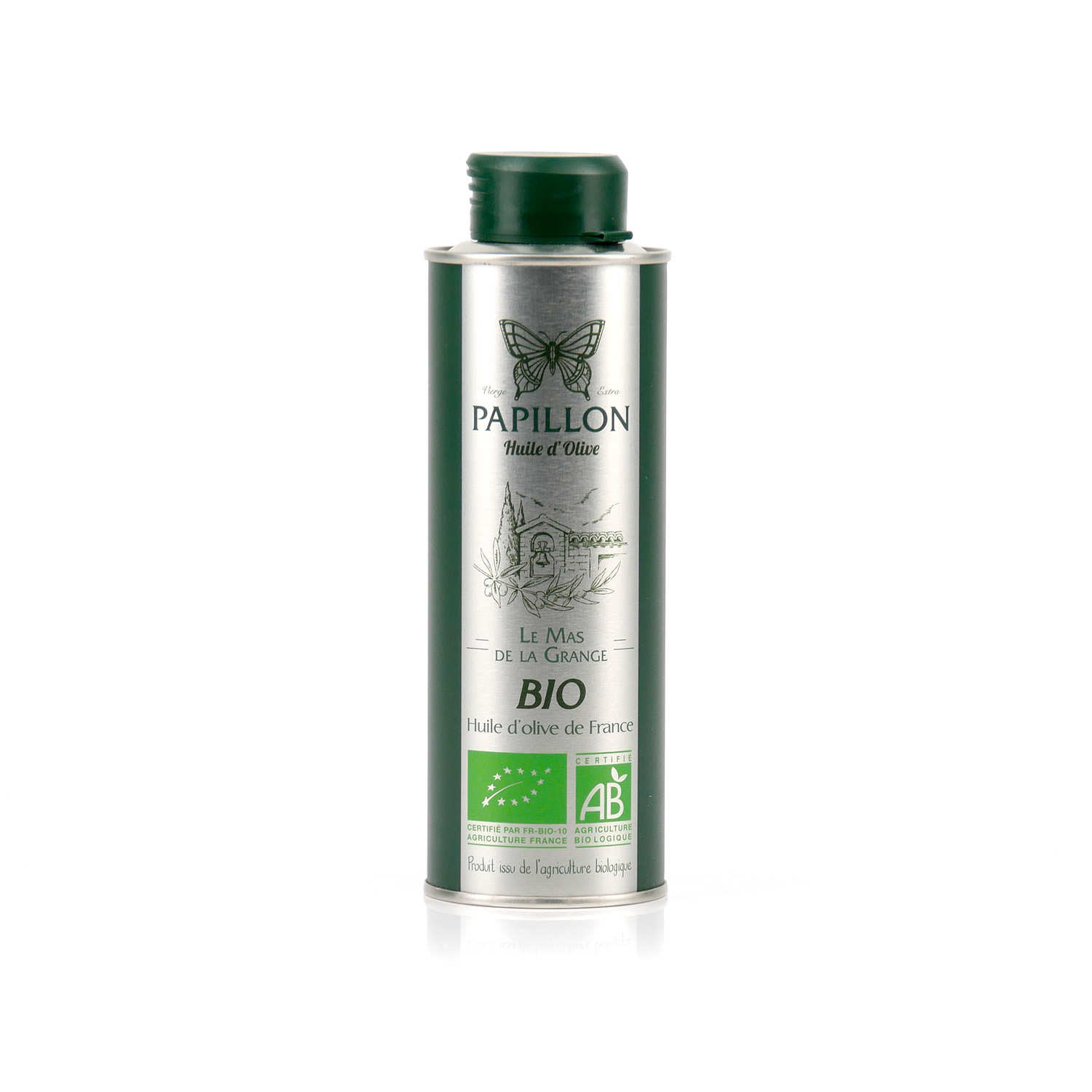 Huile d'olive bio Papillon Mas de la Grange
