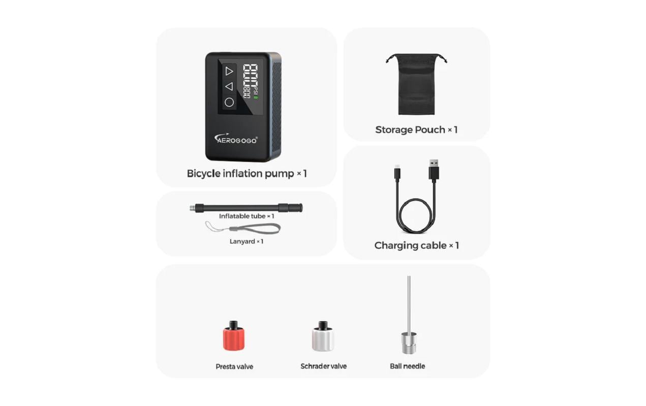 Luftpumpe Giga PumpMini-Fahrradpumpe