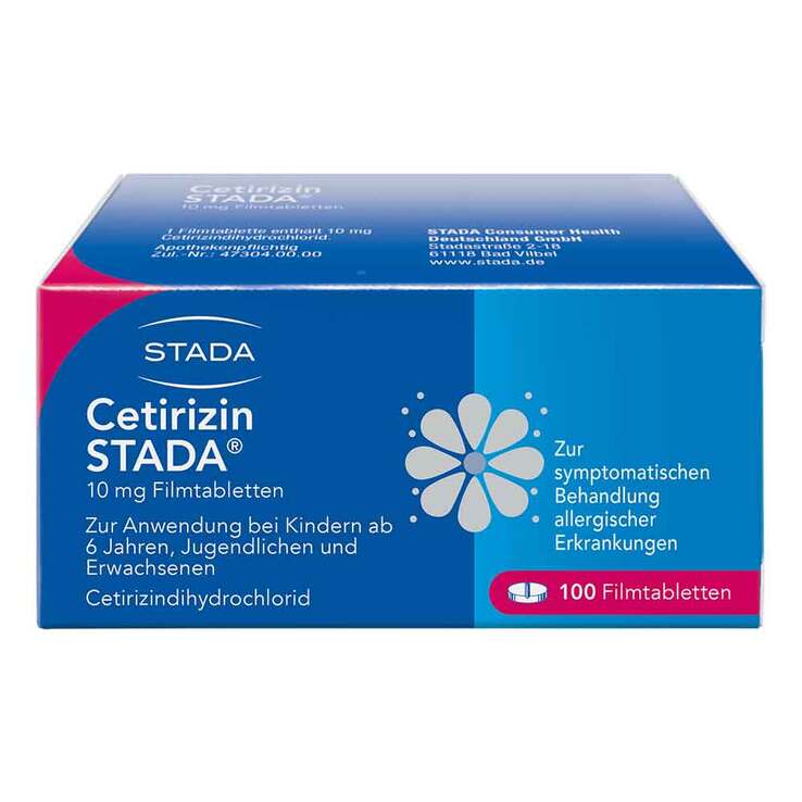 Cetirizin STADA 10 mg Filmtabletten, 100 St