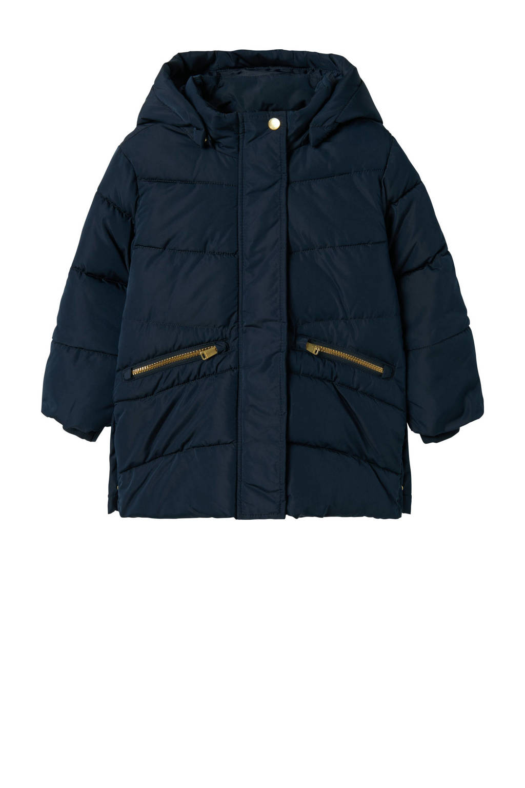 NAME IT gewatteerde winterjas NMFMEMO donkerblauw